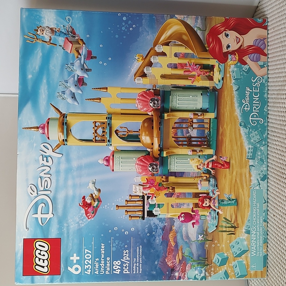 Lego Disney 43207 Ariel's Underwater Palace NWT Building Toy Set